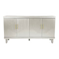 59.84''Large Size 4 Door Cabinet, Same As Living Room, Kitchen, Bedroom, Hallway Champagne Champagne Solid Wood Mdf