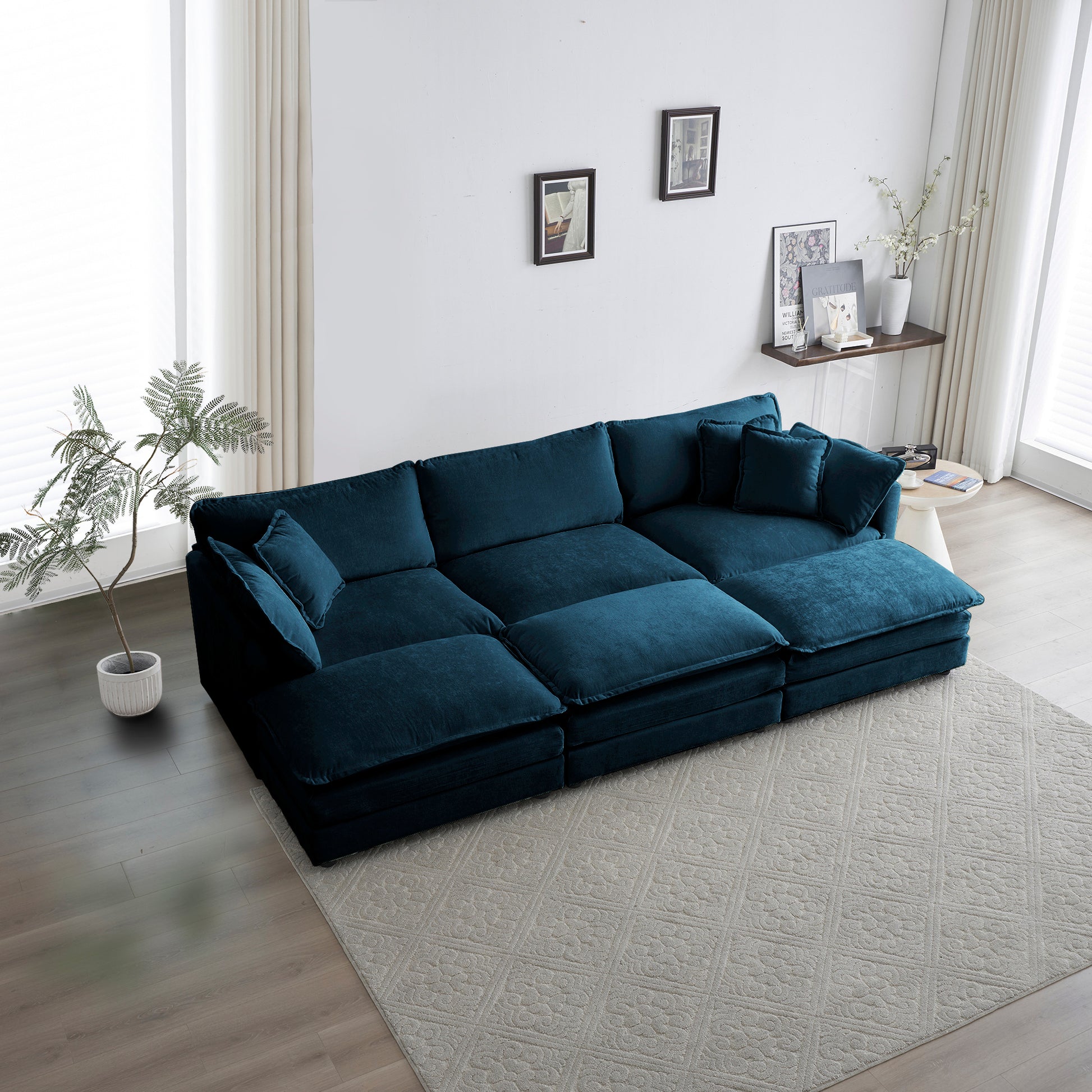 Sectional Sofas Deep Soft Couch Comfortable Deep Seat