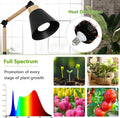 Grow Lights For Indoor Plants Full Spectrum, Plant Lights For Indoor Growing With 20W Cob Grow Light Blub, 4 8 12H Timer, Standing Tall Grow Lamp For Middle Large Plants 75'', Height Adjustable Black Metal