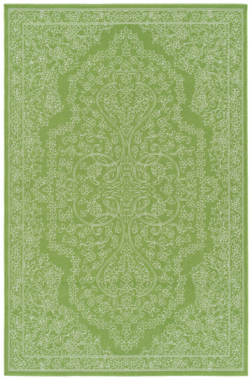 Transitional,Textured Loop Pile 5' X 7'6" Rectangle Area Rug Lime Green Polypropylene