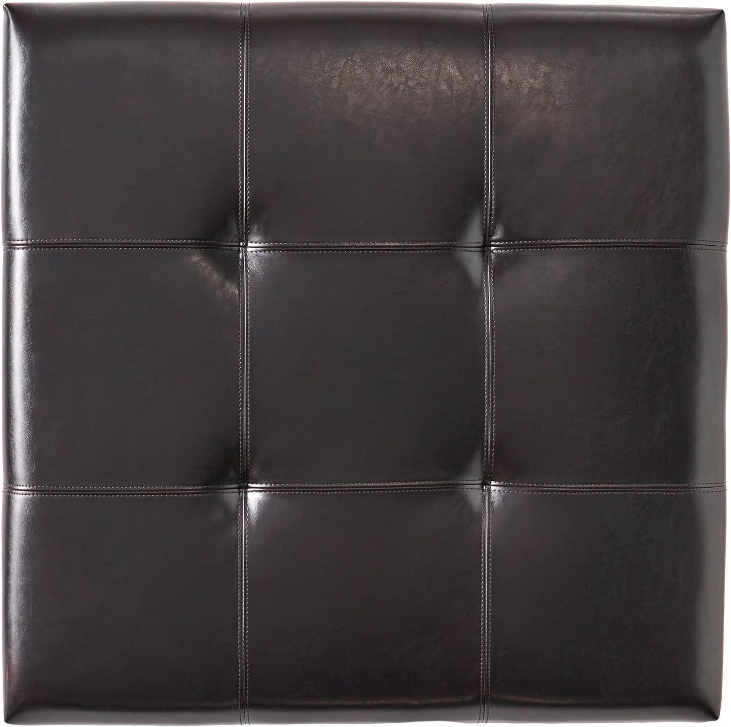 Carlsbad Storage Ottoman Espresso Leather