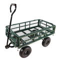 Wagon Cart Garden Cart Trucks Make It Easier To Transport Firewood Green Garden & Outdoor Metal