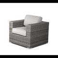 Fully Assembled Rattan Wicker 2 Person Seating Set With Cushions Gray,Grey Mix Wicker