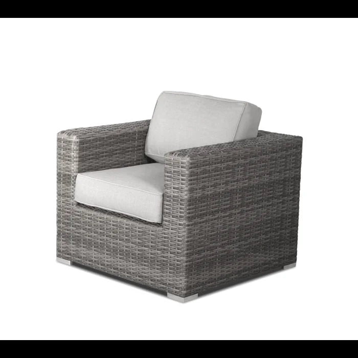Fully Assembled Rattan Wicker 2 Person Seating Set With Cushions Gray,Grey Mix Wicker