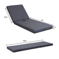 Broadway Ian Chaise Lounge Cushion Dark Grey Waterproof Fabric