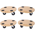 Furniture Moving Dolly, Heavy Duty Wood Rolling Mover With Wheels For Piano Couch Fridge Heavy Items, Securely Holds 500 Lbs 4Pcs 15