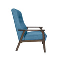 Accent Chair Blue Fabric