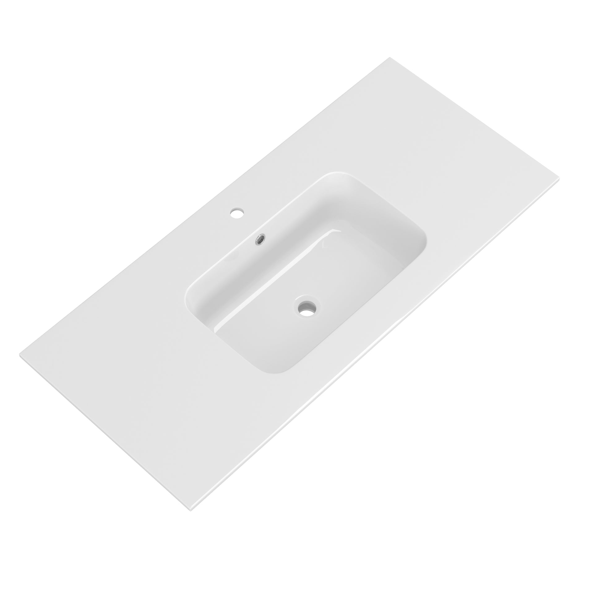 48 Inch Solid Surface Vanity Top With Sink Drop In Countertop For Bathroom Kitchen Cabinet 1 Faucet Hole Not Include Cabinet White Bathroom Luxury,Modern Solid Surface Solid Surface