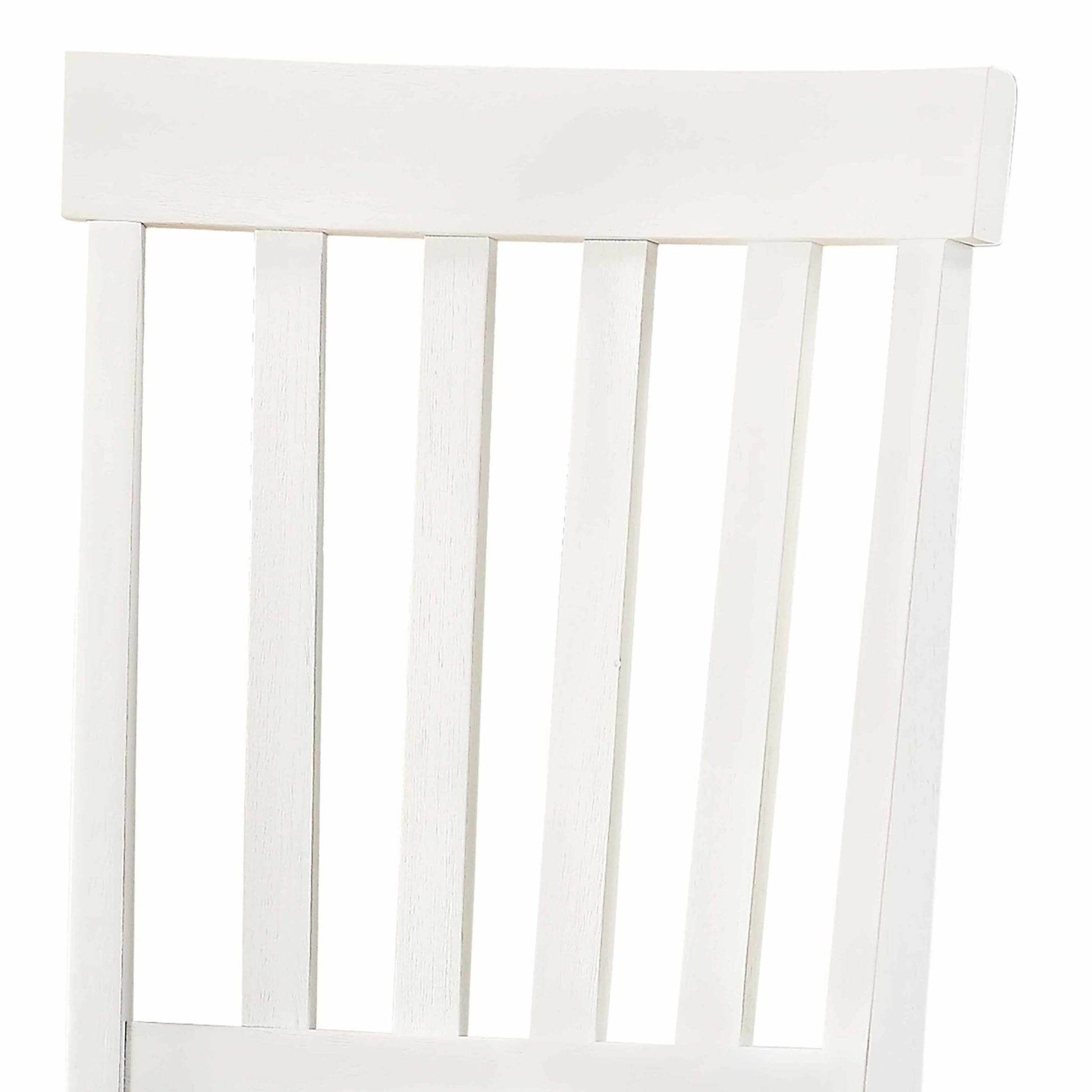 Joanna 5 Piece Dining Set Two Tone White Wood