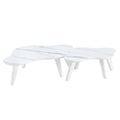Modern Minimalist White Table Top. Cloud Shape Gives You A Experience, Computer Desk. The Game Table. Suitable For Dining And Living Rooms. White Mdf