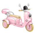 12V Kids Motorcycle, 3 Wheels 12V Kids Ride On Motorcycle With Mp3, Bluetooth, Headlight, Storage Box, Motorcycle For Kids Pink Pink Polypropylene