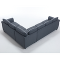 Arrived Sleeper Sofa, 2 In 1 Pull Out Couch Bed,6 Seater Sofa Bed, L Shaped Sleeper Sectional Sofa Couch,Riveted Sofa,104'' Large Combined Sofa Bed In Living Room, Dark Gray Gray Polyester Wood Primary Living Space Medium Soft Cushion Back Modern