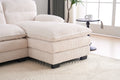 U Shaped Profile Sofa, Including Two Single Seats And Two Chaise, Modular Sofa, Corduroy Sofa White Foam Corduroy 4 Seat