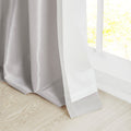 Twist Tab Lined Window Curtain Panel Only 1 Pc Panel Silver Polyester