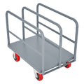 Steel Panel Truck, Heavy Duty Drywall Cart Lumber Cart Platform Truck Flat Cart, 2000Lbs, 6