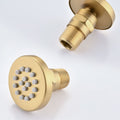 Brushed Gold Shower System With Handheld And 4 Body Sprays Brushed Gold Brass