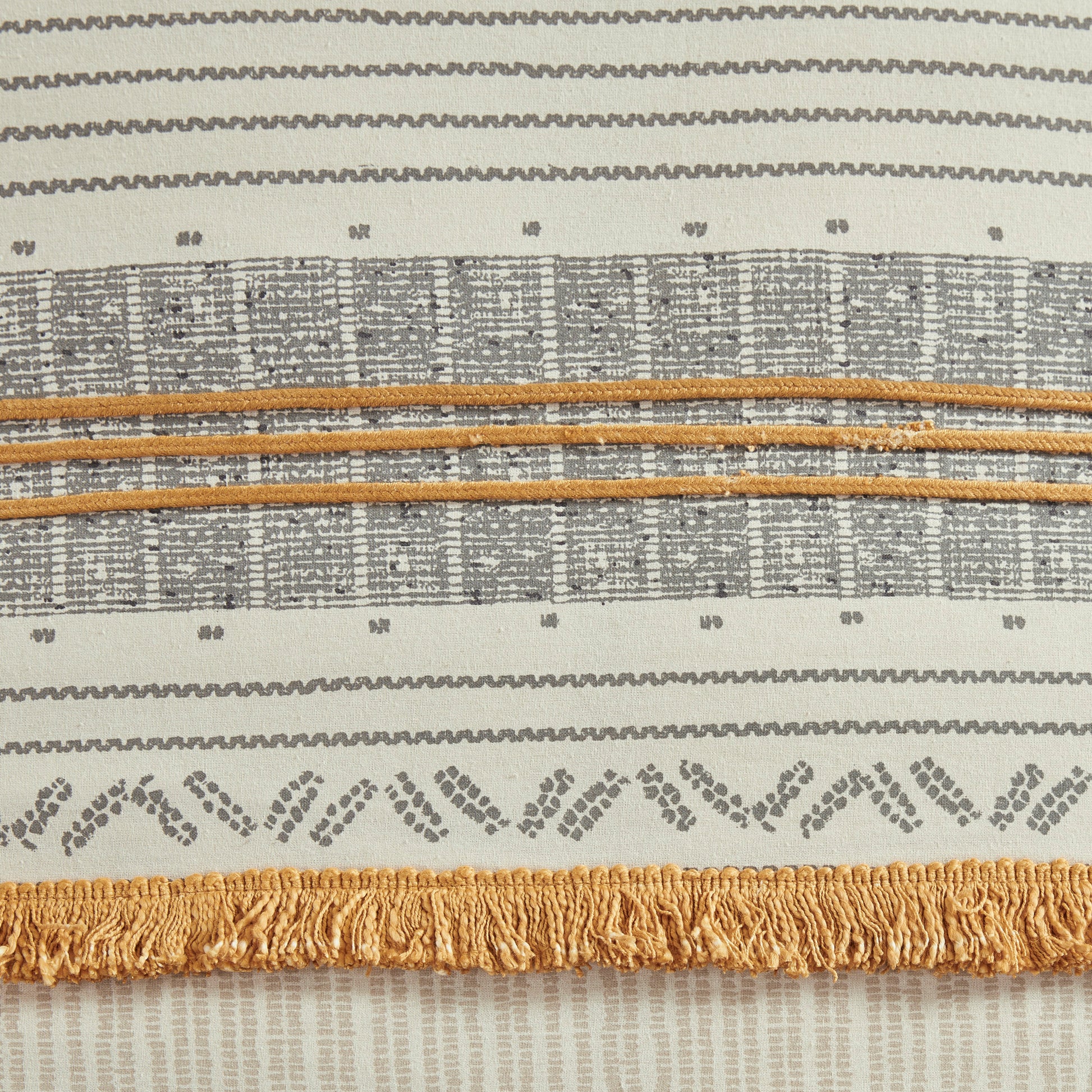 3 Piece Cotton Comforter Set Gray Yellow Full Queen Queen Gray Yellow Cotton