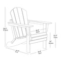 Folding Adirondack Chair, Relaxing Stackable Arm Rest Ergonomic Hdpe All Weather Adirondack Chair No Adirondack Antique White Uv Resistant Frame Garden & Outdoor American Design,American Traditional Complete Patio Sets Hdpe