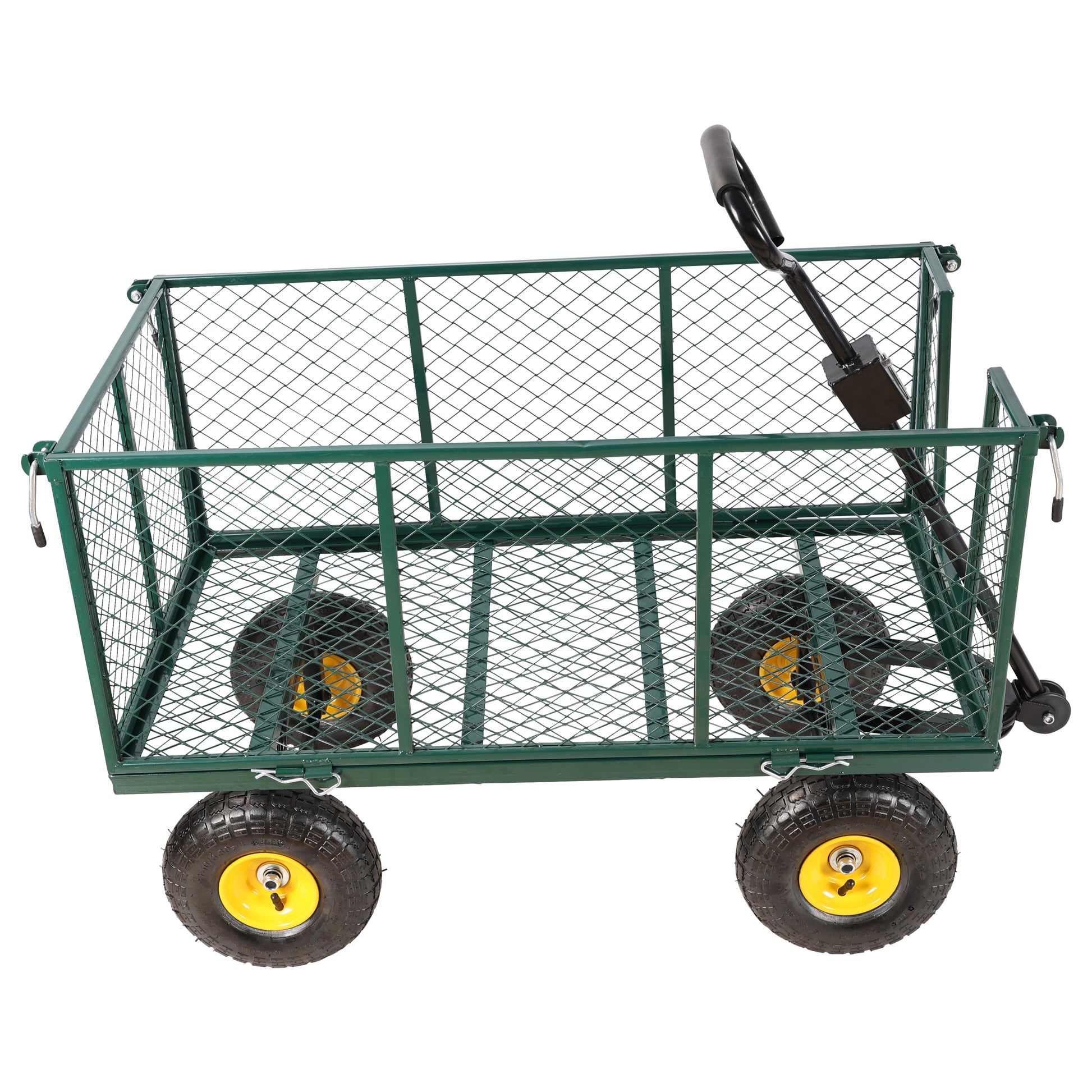 Flower Cart Garden Flower Cart Is Easier To Transport Firewood Green Cloth Bag Green Iron,Oxford Fabric