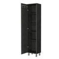 Lawen Tall Storage Cabinet, Single Door, 3 Broom