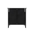 3 Drawer Cabinet With Hollow Carved 3 Drawer Dresser Storage Chest With Metal Handles For Entryway Living Room Bedroom Black American Design Mdf