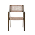 Braided Dining Chair Light Brown Set Of 2 Grey,Light Brown Acacia Wood,Rope