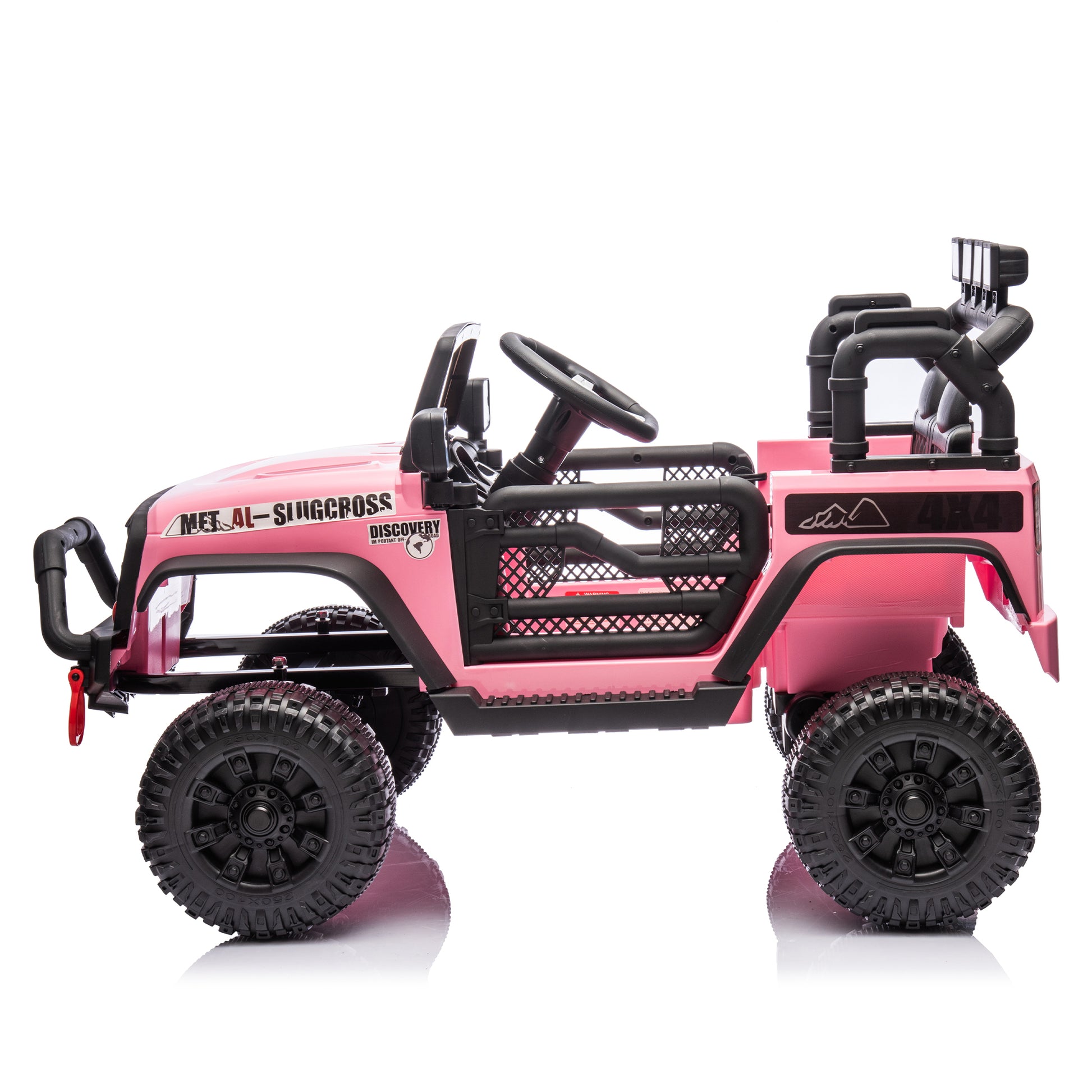 24V Kids Ride On Car W Parents Remote Control,400W Motor,Four Wheel Suspension,Adjustable Speed,Usb,Mp3,Music,Bluetooth,Large Display Screen,Power Display,Portable Handle,Safety Belt For Kids Aged 3 . Pink 50 99 Lbs Polypropylene