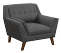 Browning Gray Accent Chair Gray Foam Engineered Wood