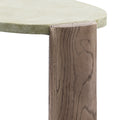 Weathered Grey And Oak Oblong Coffee Table Oak Primary Living Space Contemporary Oval Cement