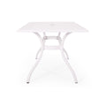 Phoenix Rectangle Table White Aluminium