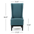 Dining Chair Teal Fabric