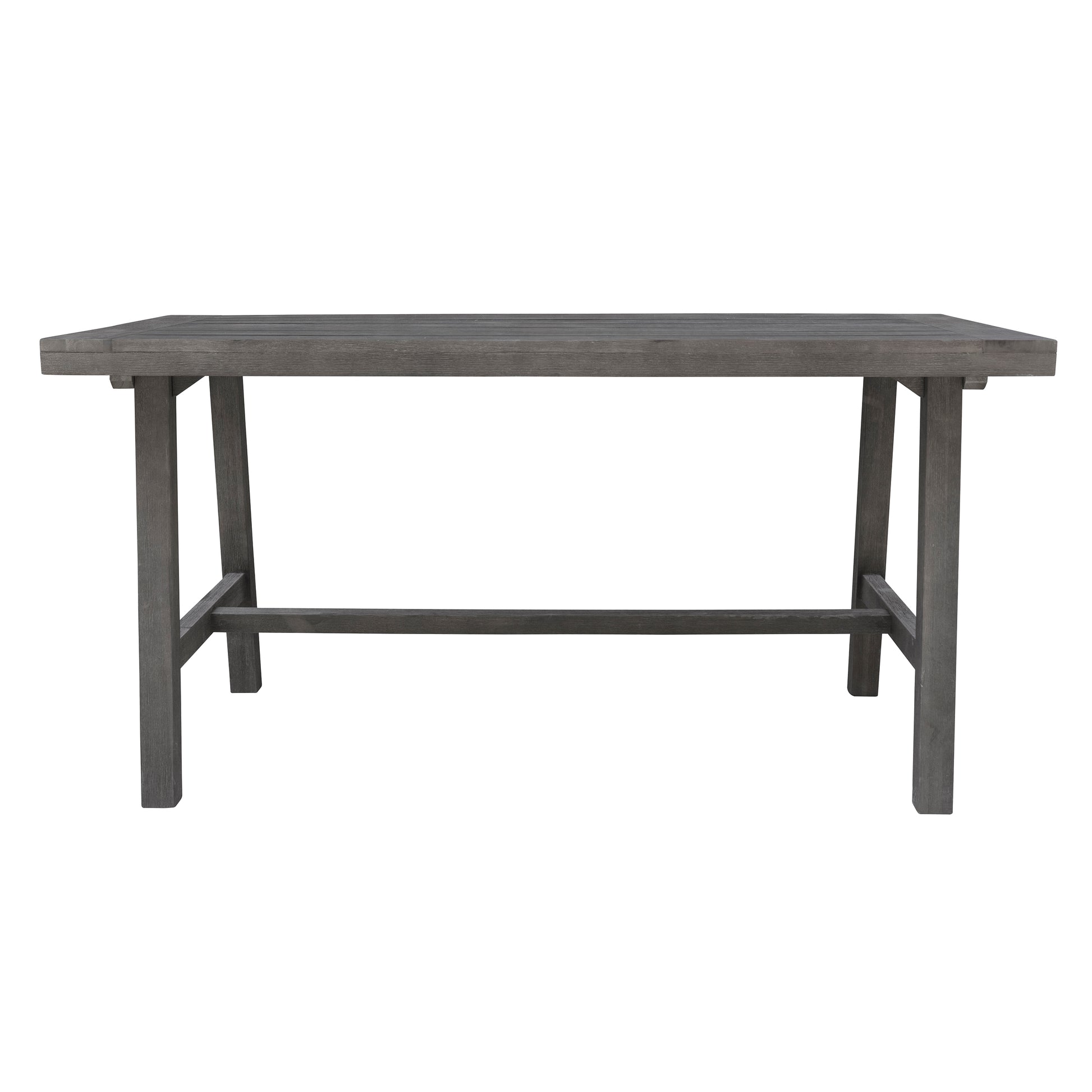 Renaissance Outdoor Patio Picnic Dining Table Grey Acacia Wood