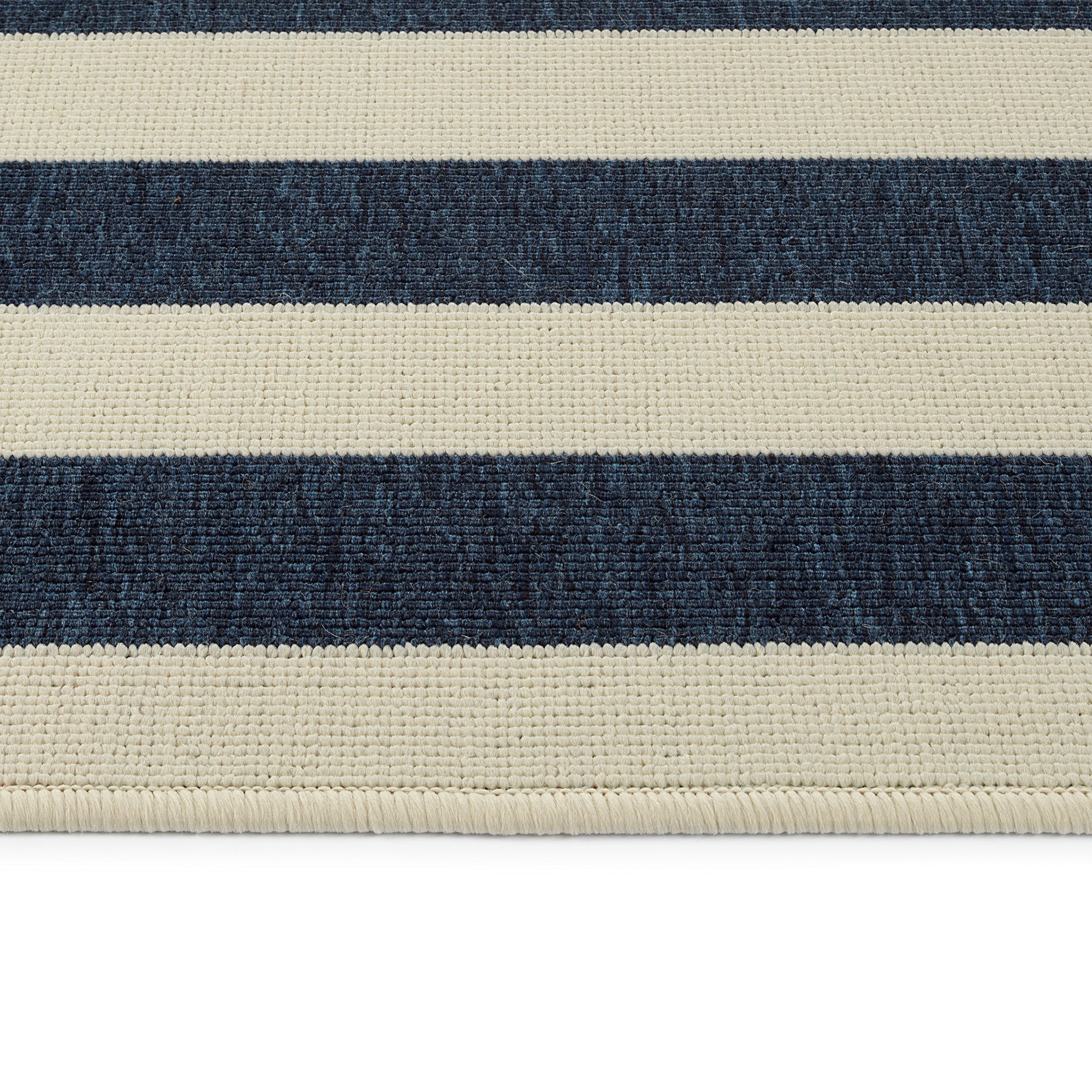 Casual, Contemporary, Transitional, Striped, Nautical, Geometric, Coastal, Nautical, Textured Loop Pile 7'2"X 10'5" Rectangle Area Rug Navy Polypropylene