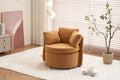 029 Teddy Fabric Swivel And Storage Chair With Back Cushion For Living Room,Khaki Khaki Primary Living Space Modern Foam Teddy