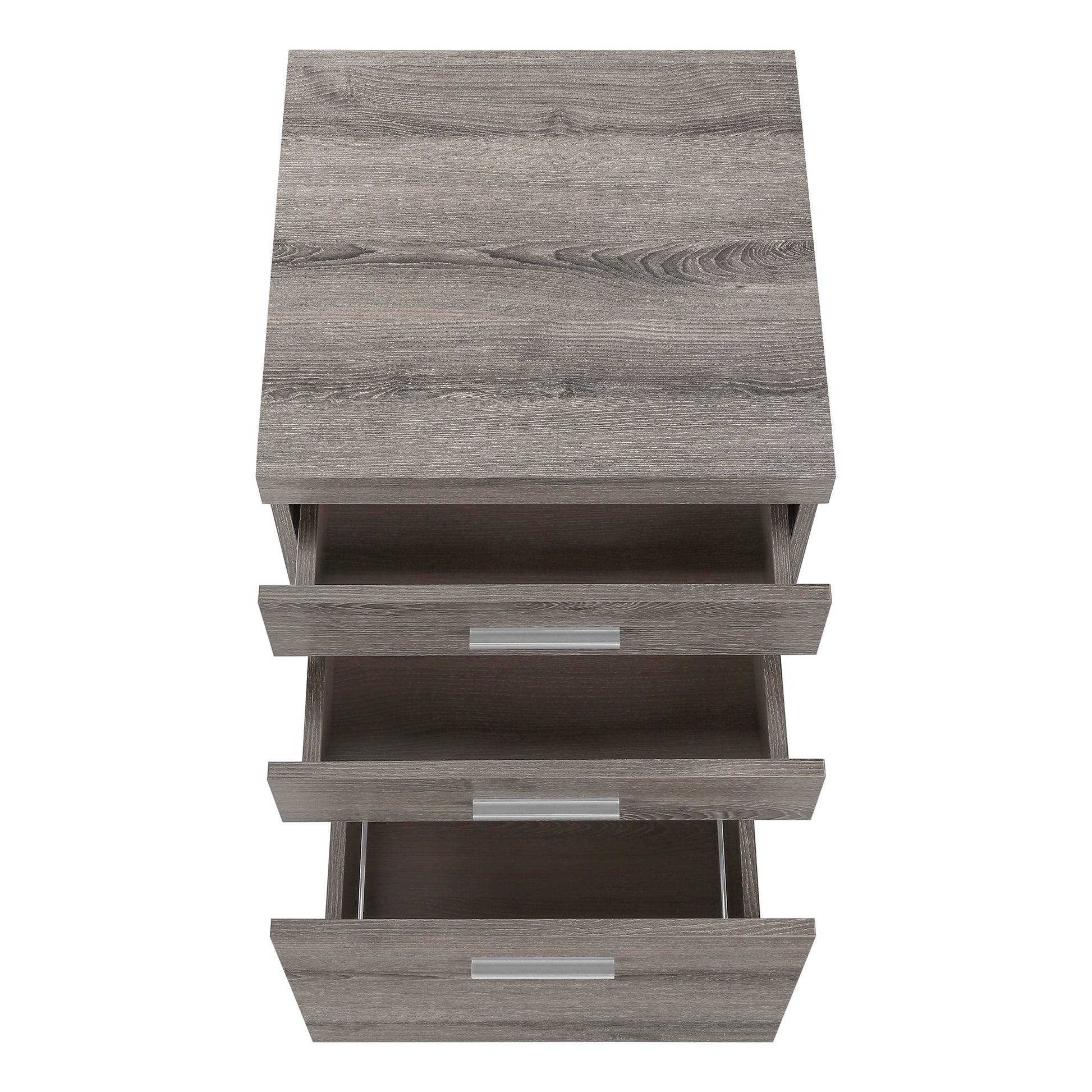 File Cabinet, Rolling Mobile, Storage Drawers, Printer Stand, Office, Work, Brown Laminate, Contemporary, Modern Taupe Particle Board