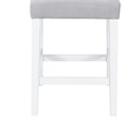 Ariya Grey White Dining Chair Kit Of 2 Gray Rubber Wood