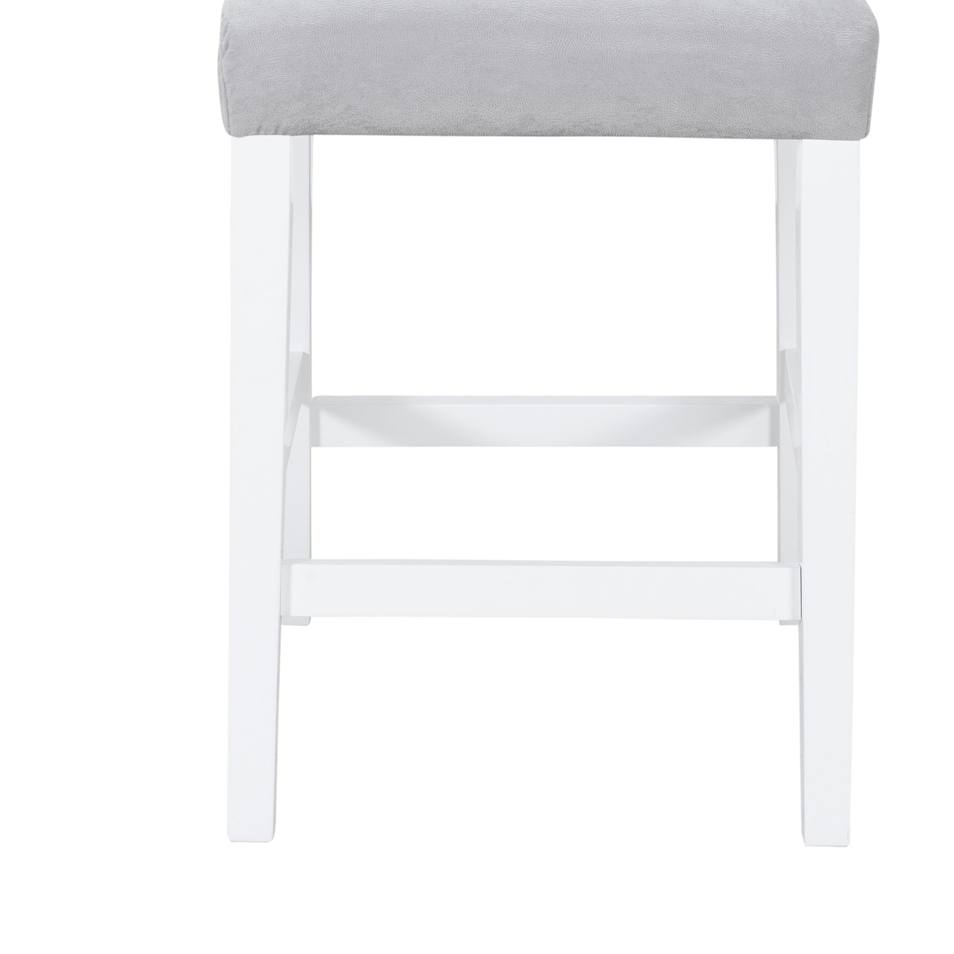 Ariya Grey White Dining Chair Kit Of 2 Gray Rubber Wood