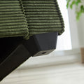 Corduroy Sofa, 87.4 Inch Modern Design Sofa With Cup Holder And Storage Bags, Deep Seat Sofa Couch,Comfy Couch For Living Room,Apartment,Green Green Corduroy 3 Seat