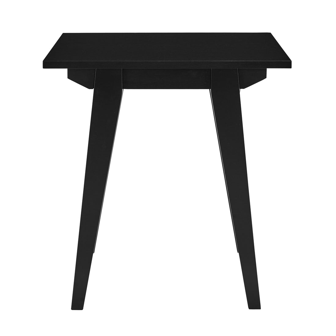 Japandi Minimal Solid Wood Side Table Black Black Mdf Mdf