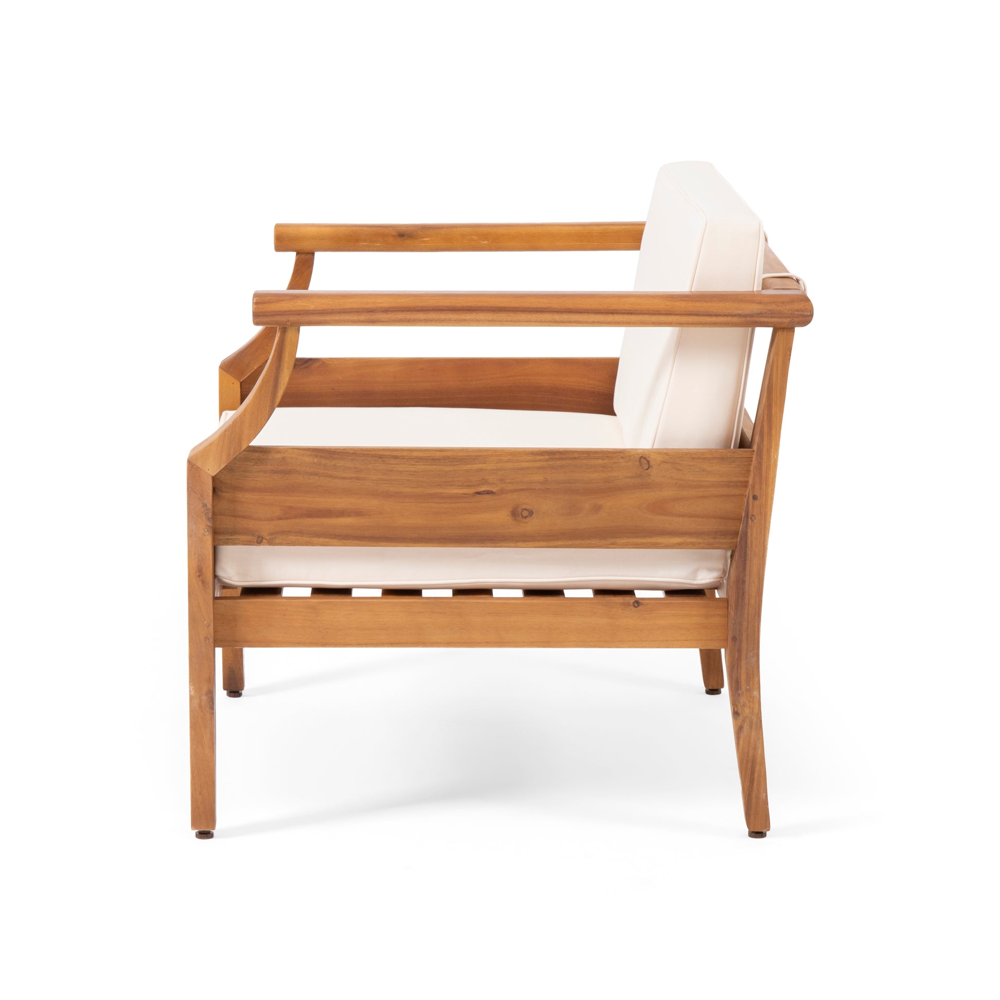 Aston Club Chair Cream Acacia Wood