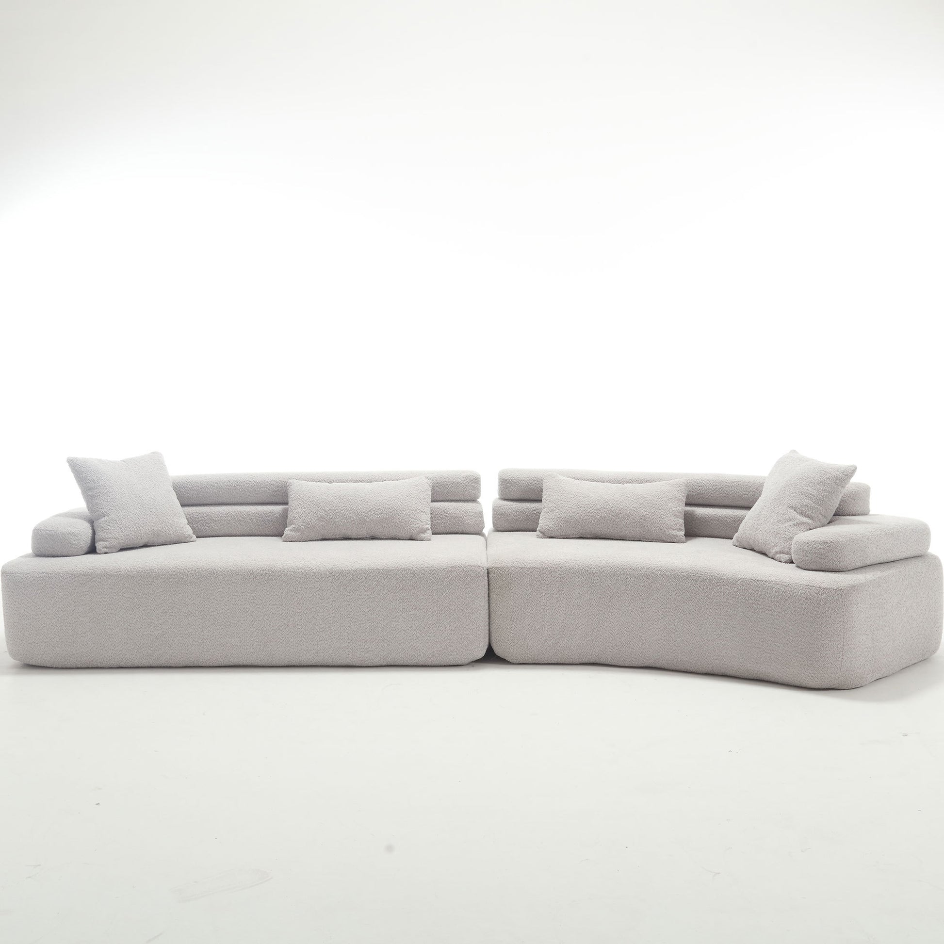 Unique Modeling Design,Upholstered Indoor Furniture,Foam Filled Sleeper Sofa Bed For Living Room,Bedroom,3 Colors Light Gray Primary Living Space Modern Foam Polyester 4 Seat