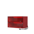 Red Glass Door Shoe Box Shoe Storage Cabinet For Sneakers With Rgb Led Light Freestanding 1 2 Drawers Red Primary Living Space Built In Lighting American Design Abs Pc Particle Board