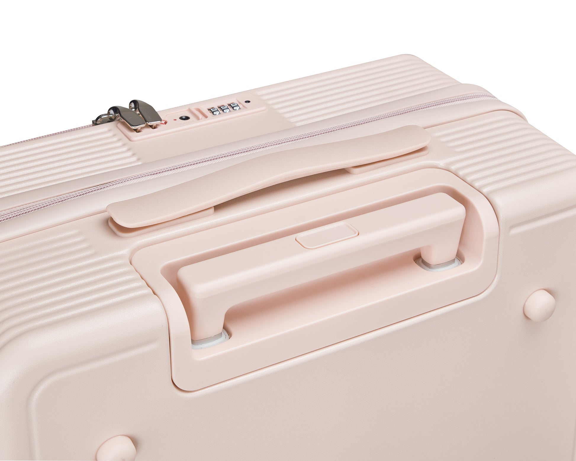 18" Carry On Luggage With Front Open Door &Laptop Interlayer, Hard Shell Suitcase Built In Tsa Luggage Lock, Hardside Lightweight Pc Travel Suitcase For Women Men With Spinner Wheels Airline Approved Pink Pc