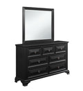 Rex Black Dresser Black Solid Wood Mdf