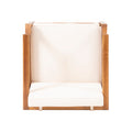 Aston Club Chair Cream Acacia Wood