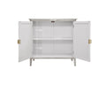 2 Door Cabinet, American Furniture, Suitable For Bedroom, Living Room, Study Light Grey Mdf