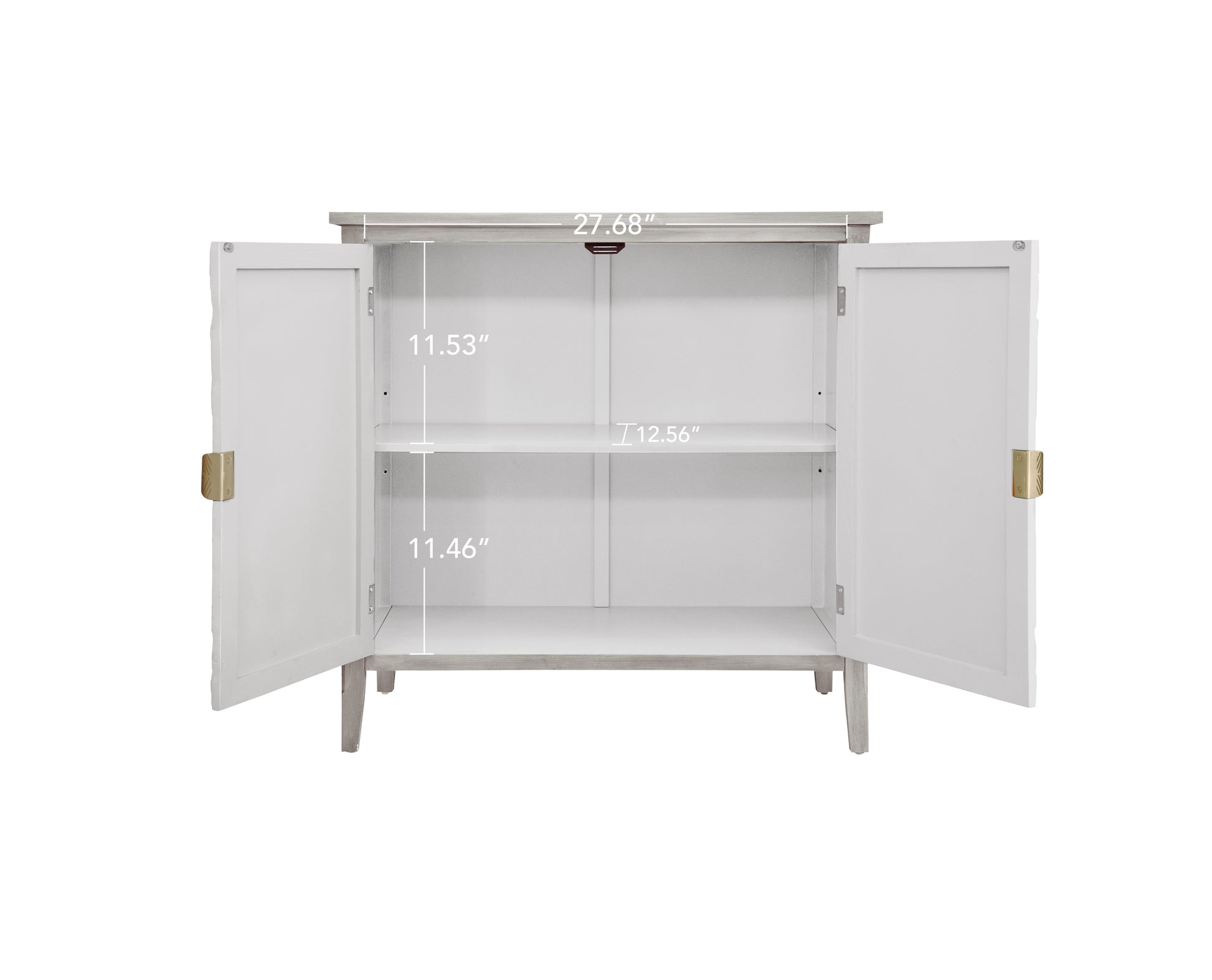 2 Door Cabinet, American Furniture, Suitable For Bedroom, Living Room, Study Light Grey Mdf