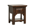 Verna Brown 1 Drawer Nightstand Brown Engineered Wood