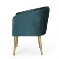 Dining Arm Chair Teal Velvet