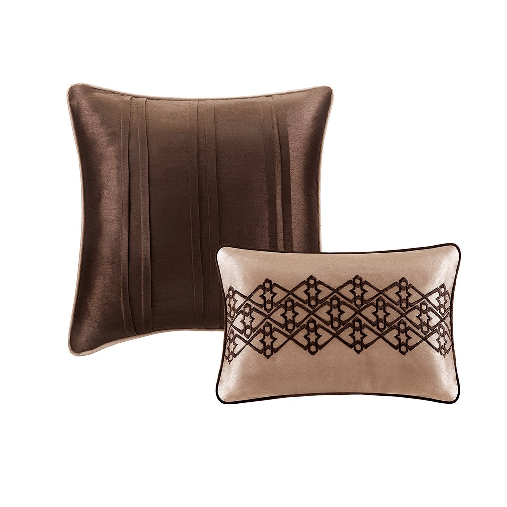 5 Piece Jacquard Quilt Set With Throw Pillows Red King Cal King King Red Cotton